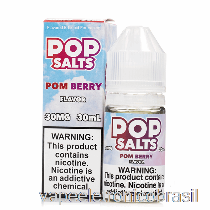 Vape Recarregável Pom Berry - Sais Pop - 30ml 30mg